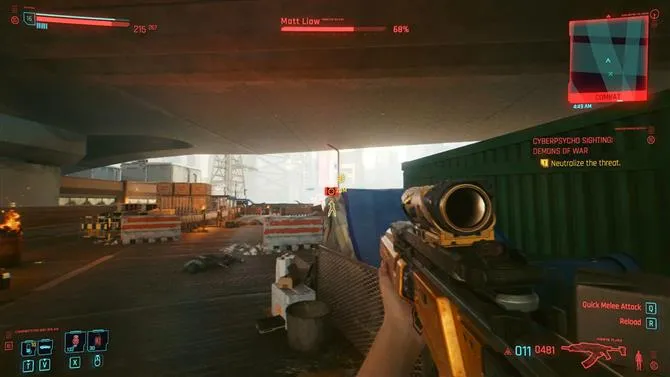 Cyberpunk 2077 Cyberpsycho Sighting: Demons of War