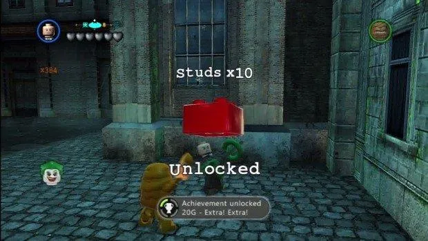 Lego Batman 2 vörös tégla helyek