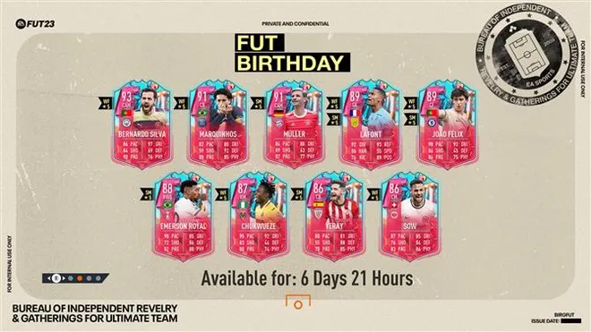 FIFA 23 FUT Birthday Token Tracker és a teljes jutalmazási lista