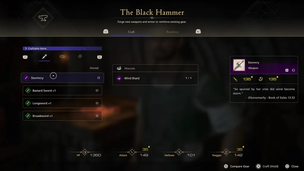 Final Fantasy 16 vindskjær