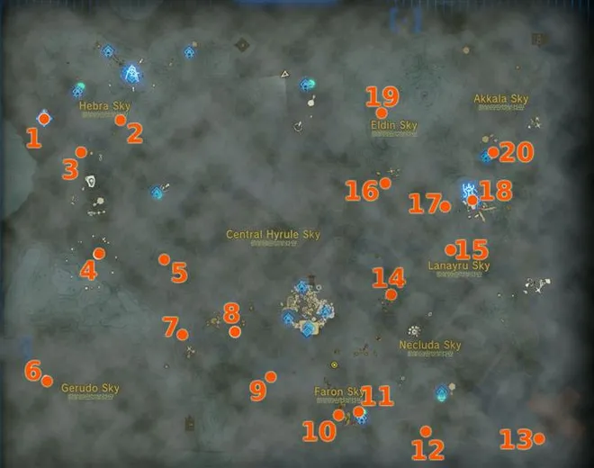 Všechna Sage’s Will Místa v Zelda slzy království