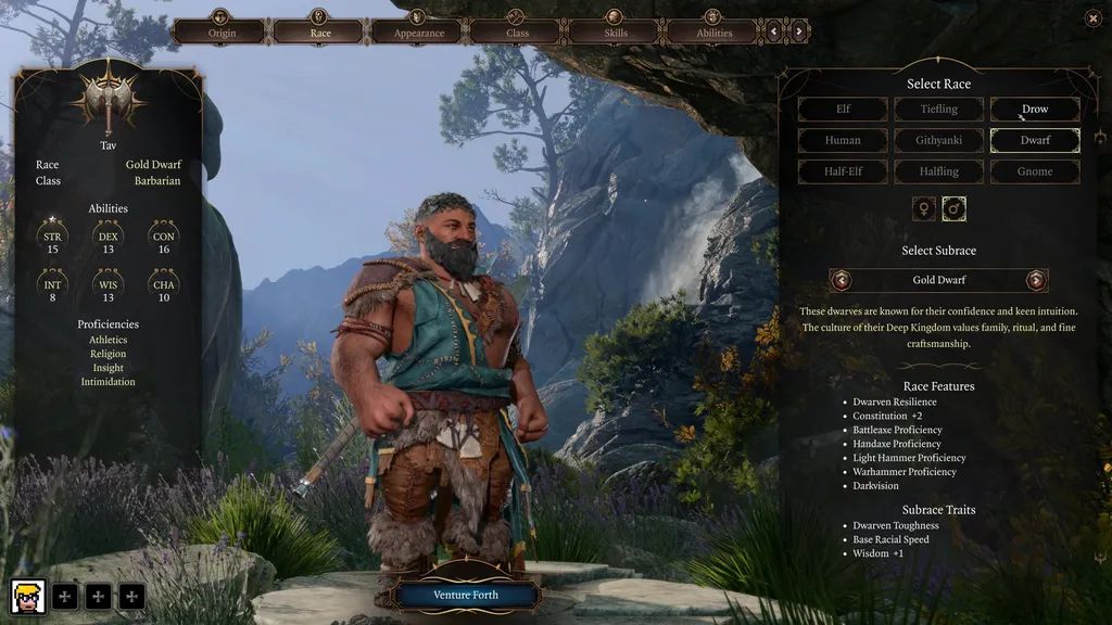 En dverg i Baldur&rsquo;s Gate 3