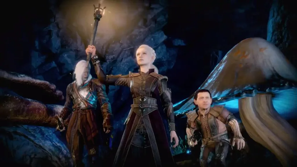 Tre eventyrere utforsker Underverdenen i Baldur&rsquo;s Gate 3