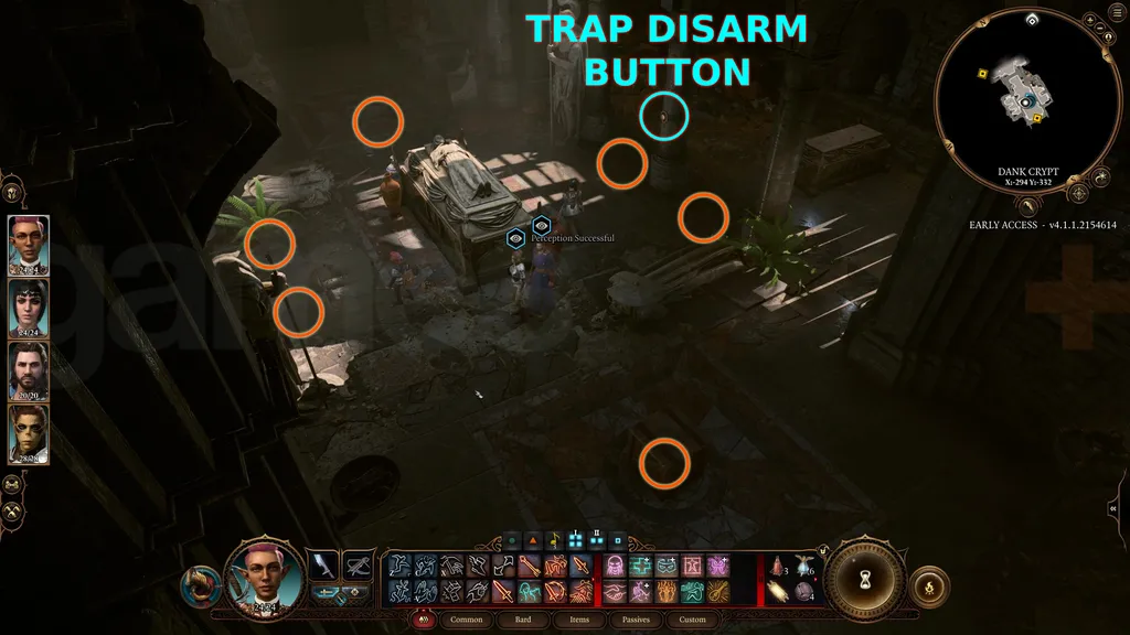 Utforming av Dank Crypt-fellen i Baldur&rsquo;s Gate 3