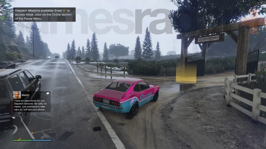 A GTA Online küldetések indítása Martin Madrazo farmjánál