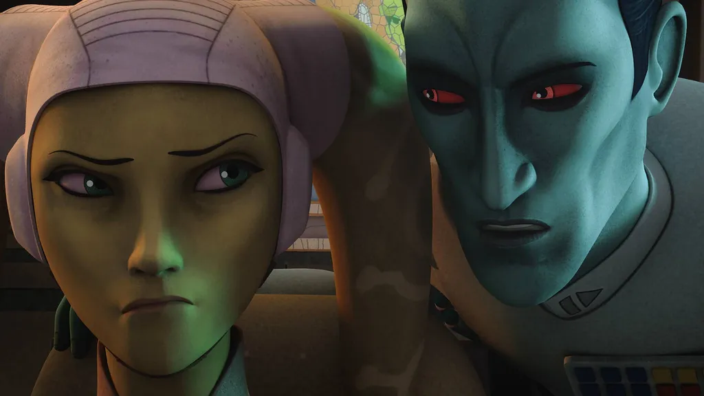 Hera Syndulla и Grand Admiral Thrawn в игре Star Wars Rebels