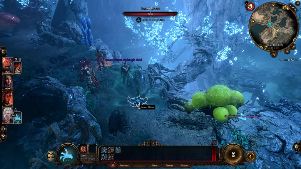 Baldur&rsquo;s Gate 3 sussur blomstre