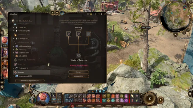 Crafting und Alchemie in Baldur’s Gate 3 erklärt
