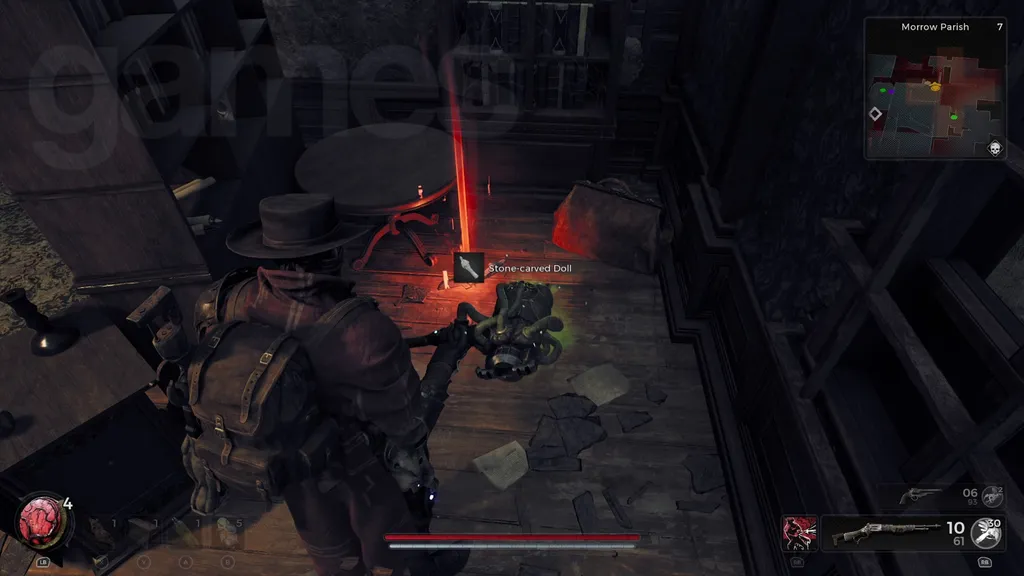 Gjenværende 2 drømmefangerdukker skåret ut i stein