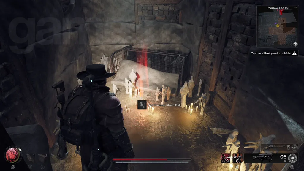 Gjenværende 2 Drømmefangerdukke utskåret i stein, laget for å se ut som Nightweaver