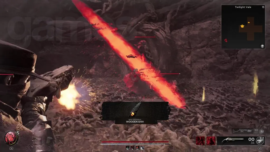 Gjenstand Remnant 2 Wooden Shiv etter å ha beseiret Bane-bossen