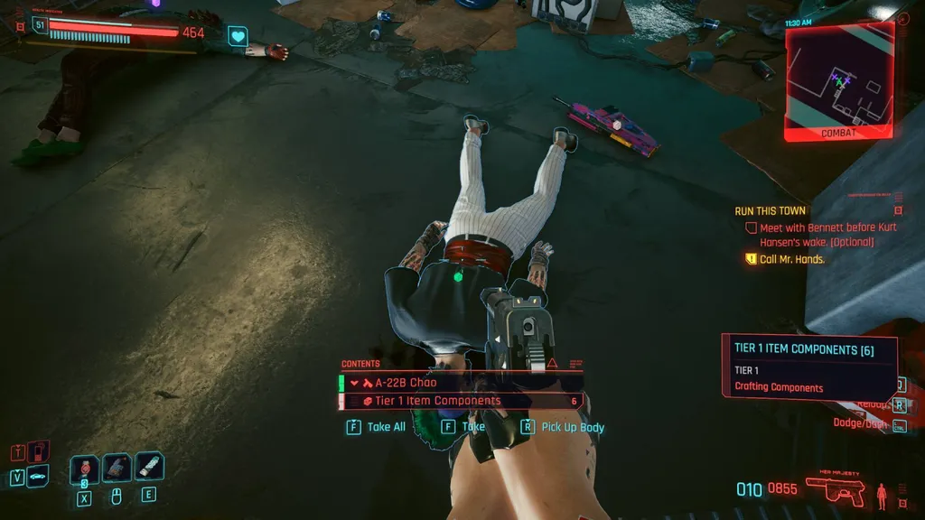 Oppgradering av våpen i Cyberpunk 2077