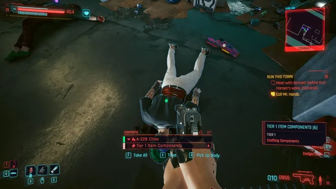 Wie man Waffen in Cyberpunk 2077 aufrüstet