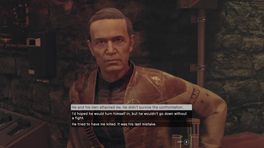 Starfield Ron Hope choice