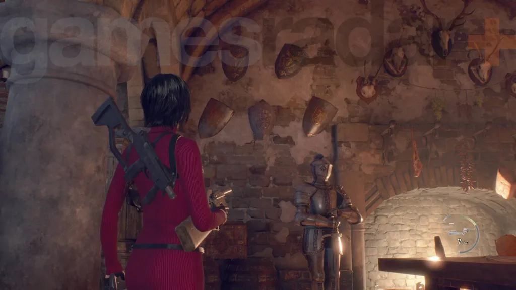 Resident Evil 4 Separate Ways skjoldpuslespill