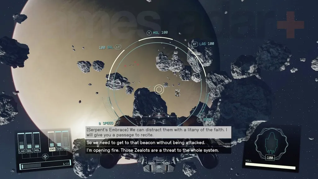 Starfield-egenskaper serpent&rsquo;s embrace-dialog