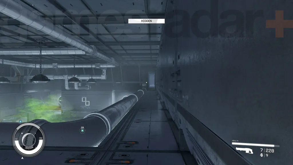 Infiltrerer et annet område i FoU-avdelingen under Starfield-sabotasjeoppdraget.