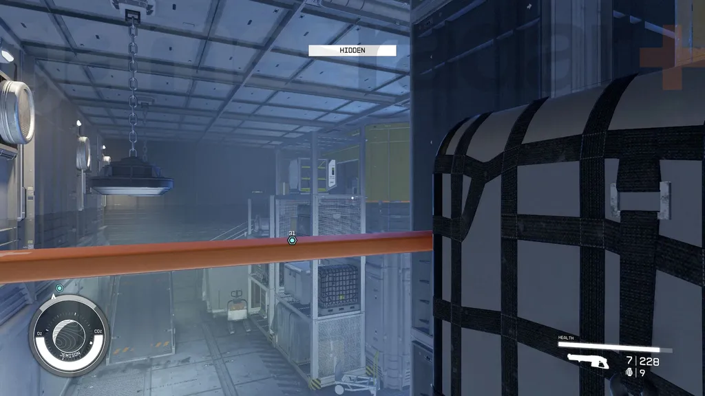 Stikke forbi sikkerhetstårnet under Starfield-sabotasjeoppdraget.