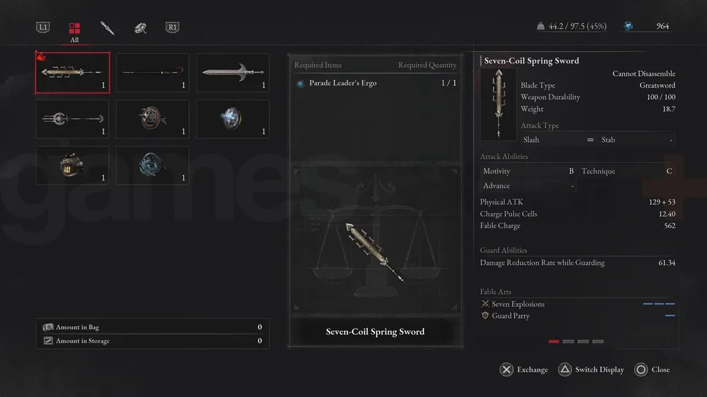 Sjeldne sjefer i Lies of P ergo