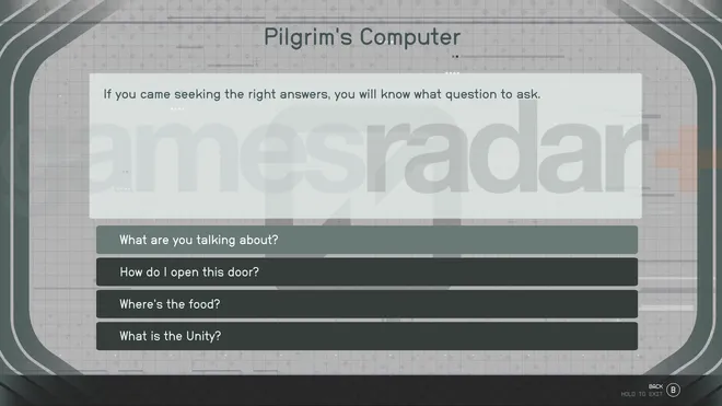 A Starfield zárt ajtó és a Pilgrim’s Computer rejtvénye az Indum 2-n magyarázva