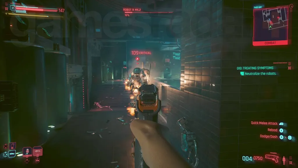 Cyberpunk 2077 Phantom Liberty behandler symptomer robot-sjefskamp