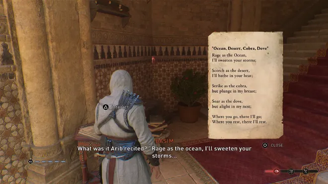 Sådan løser du bogpuslespillet i Assassin’s Creed Mirage Serpent’s Nest og finder Qabihas skjulte kammer