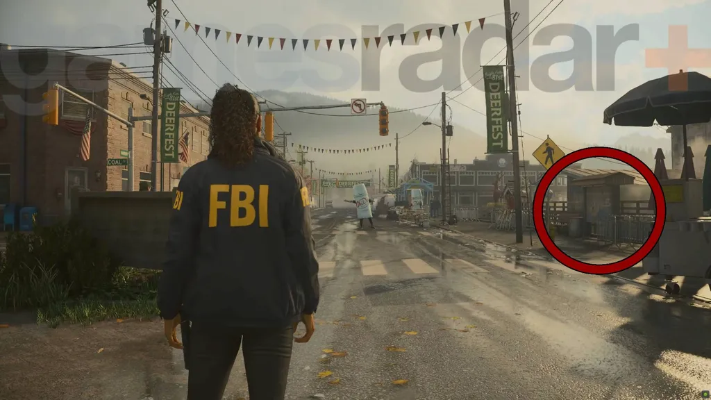 Alan Wake 2 Bright Falls kartplassering