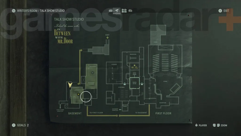 Alan Wake 2 Talk Show Studio kart