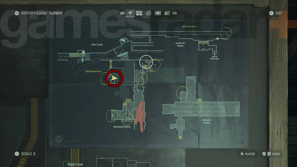 Alan Wake 2 Subway kart