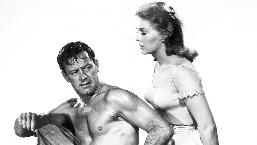 Kim Novak elájul egy férfitól a Piknik című filmben.