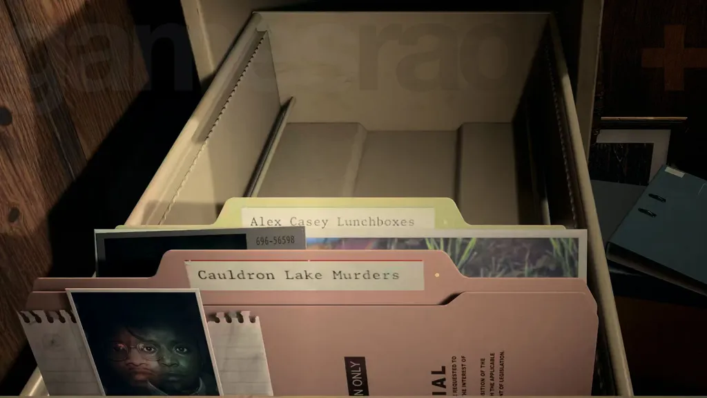 Alan Wake 2 casetavle