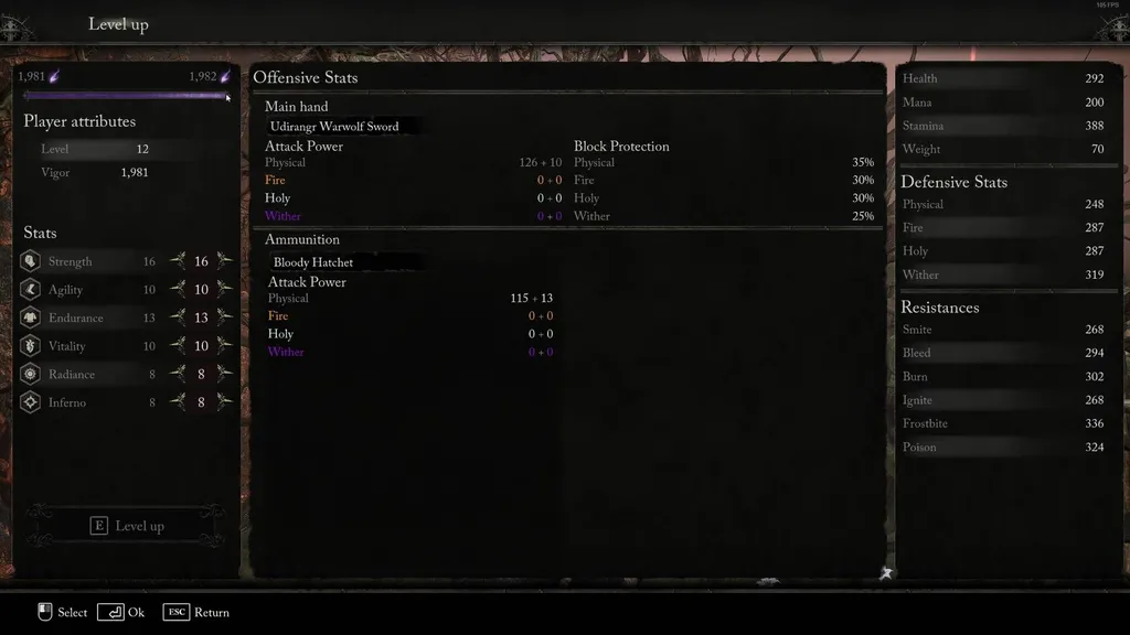 Lords of the Fallen - beste statistikk å oppgradere