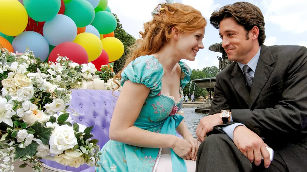 Amy Adams és Patrick Dempsey a Central Parkban az Elbűvölve című filmben