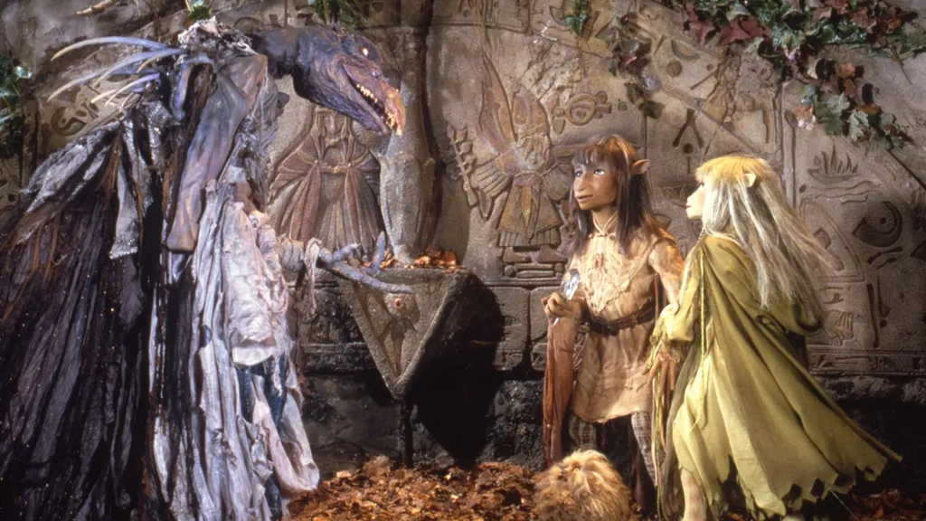 Egy szkíszi madár találkozik két lénnyel A sötét kristályban