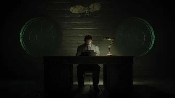 Skjermbilde av spillingen i Alan Wake 2 PS5