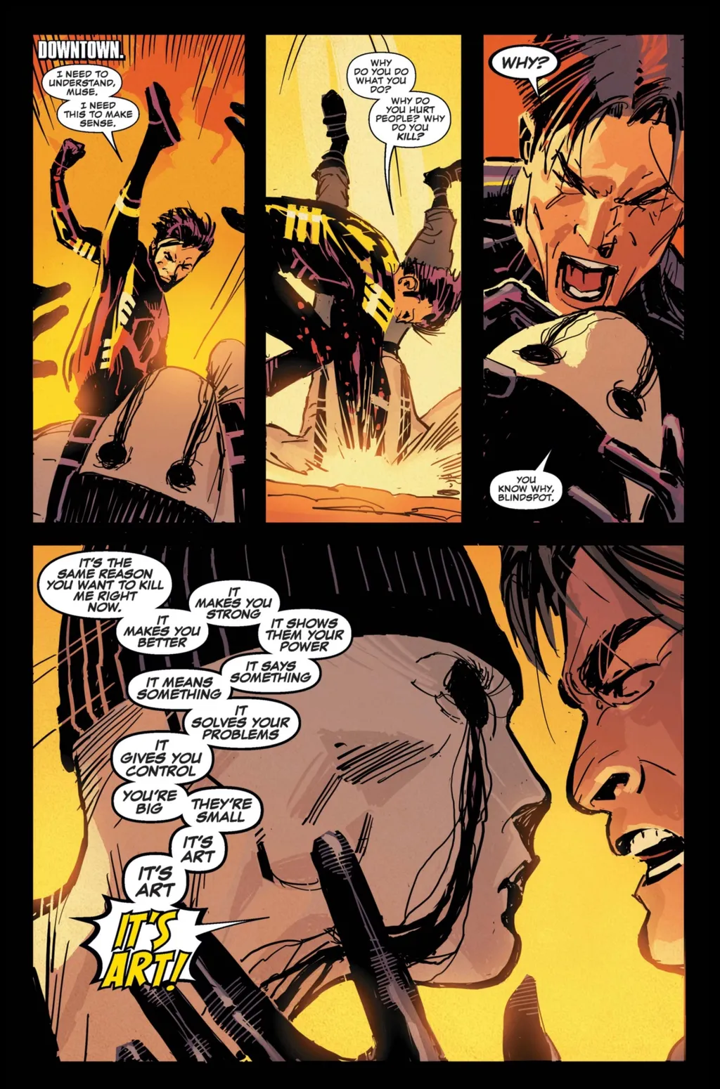 Muse forklarer motivasjonen sin for Blindspot