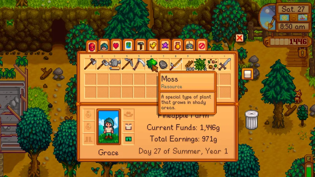 Mose i Stardew Valley