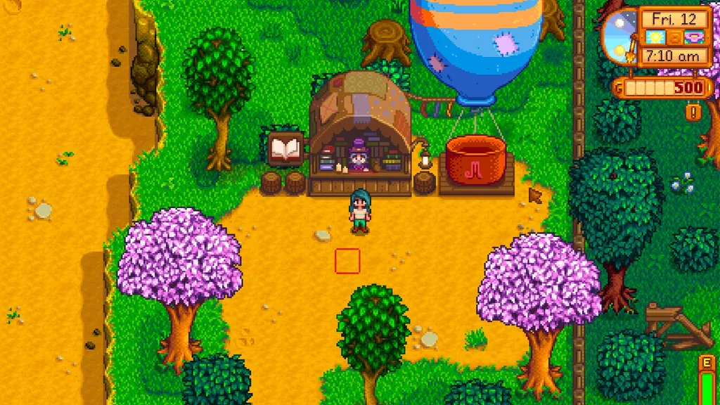 Stardew Valley könyvkereskedő helye