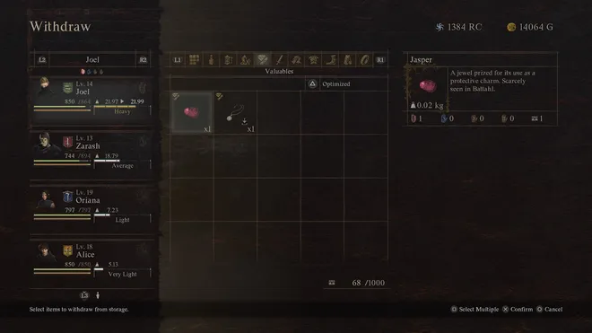 Dragon’s Dogma 2 jáspis, ónix és tigrisszem magyarázata