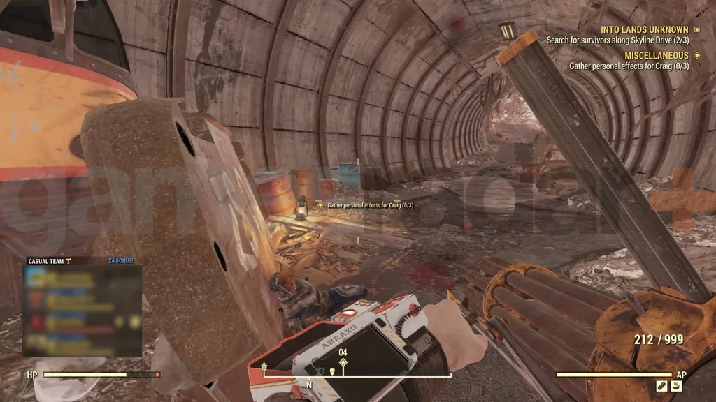 Fallout 76 personlige effekter craig