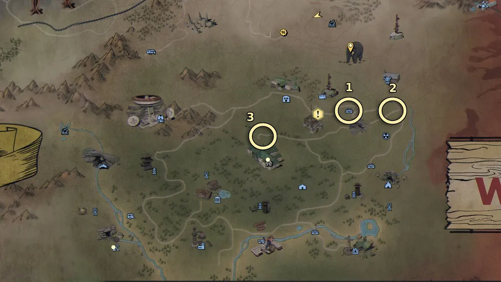 Fallout 76 personlige effekter kart