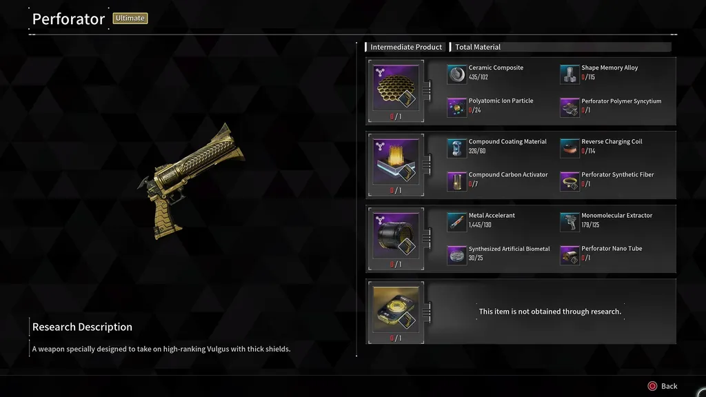 İlk Soy&rsquo;daki Delici silah için araştırma gereksinimleri