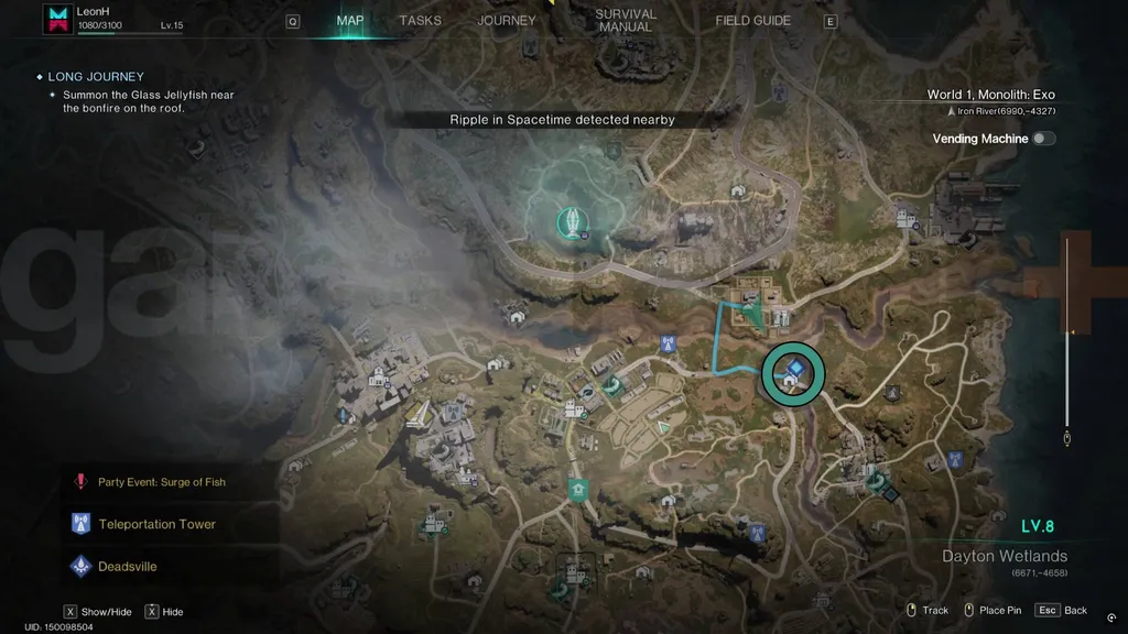 en gang menneske lang reise Bål på taket lokaliseringskart