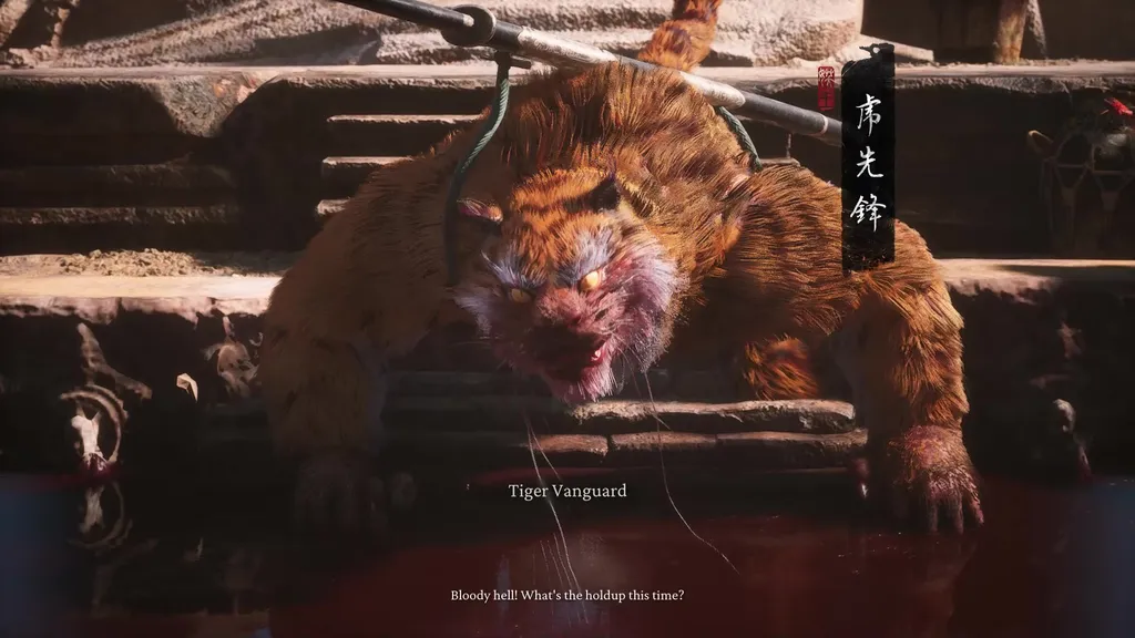 Svart myte Wukong sterness av stein og keeness av tiger