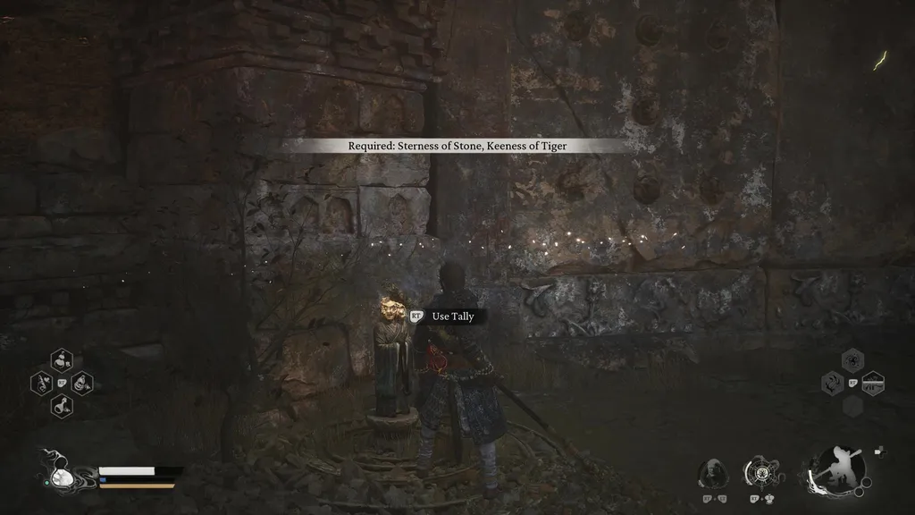 Svart myte Wukong sterness av stein og keeness av tiger