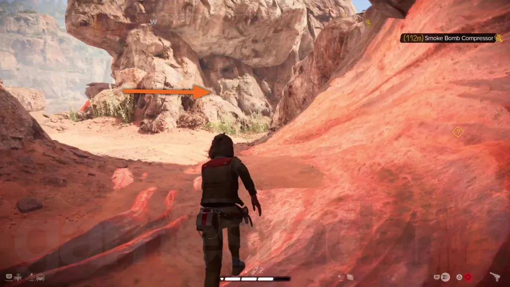 Star Wars Outlaws Smoke Bomb Compressor Kay løper til høyre sti