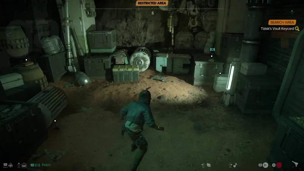 Star Wars Outlaws Pyke Syndicate Vault tizlaks nøkkelkort i verkstedet