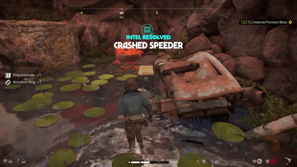 Star Wars Outlaws lezuhant speeder intel megoldódott