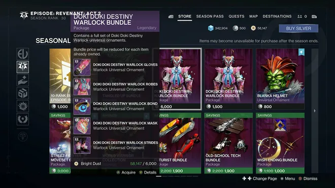 Hoe de Destiny 2 Doki Doki pantsersets te krijgen