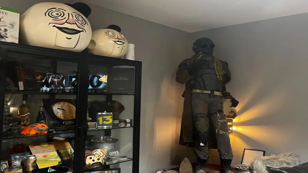 Foto des Bildschirms im Eingangsbereich von Obsidian Entertainment